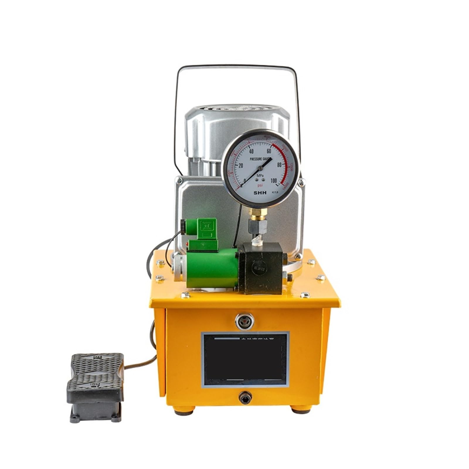 Bomba Eléctrica Hidráulica De 750W, Válvula Solenoide, Bomba De Aceite De Alta Presión De Doble Circuito, Capacidad Del Tanque De Bomba Hidráulica Eléctrica De 7L Fácil de usar, para trabajos en metal