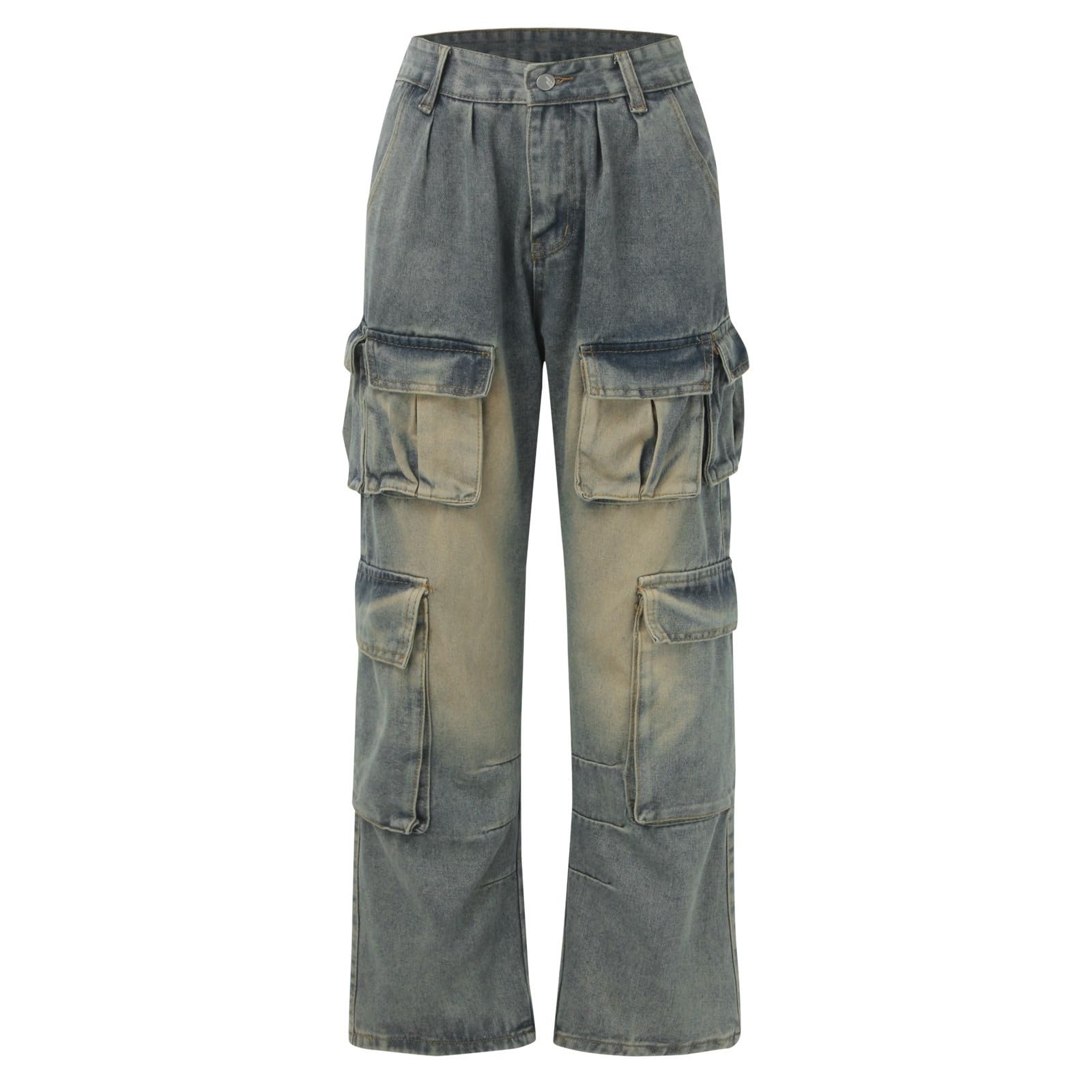 Vaqueros Mujer Ropa Tejanos Invierno Pantalón Elasticos Casual Vaquero Pantalones Baggy Ancho Rectos Tallas Grandes Ligero Pantalon Primavera