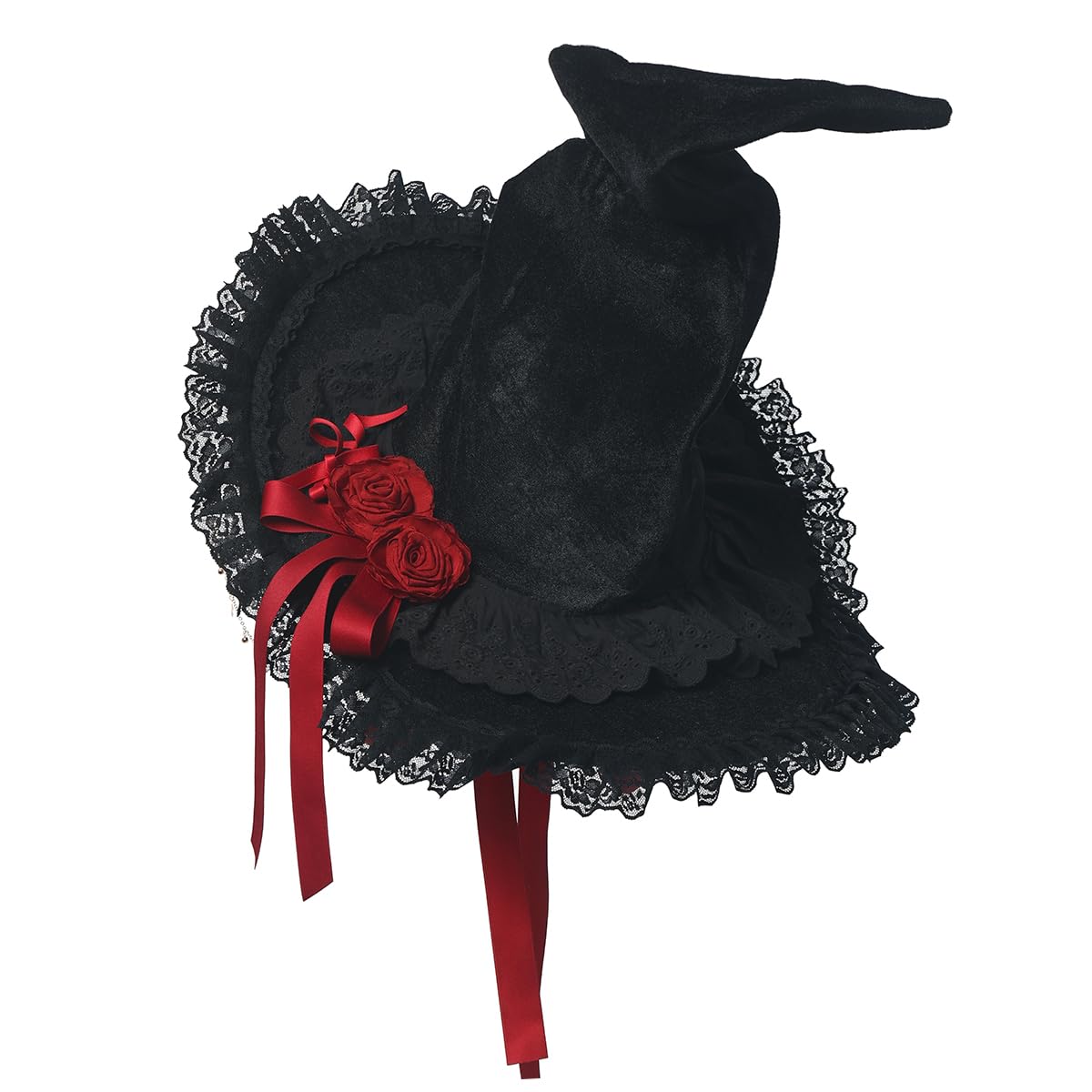 COSDREAMER Women Witch Hat Wool Knit Cap for Halloween Christmas Costume Party (Q) โ image 1