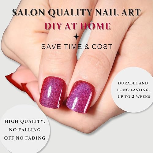 Vista 46 de evpct-Kit de 2 piezas de polvo metálico dorado y plateado con efecto espejo cromado para uñas; pigmento de uñas holográfico iridiscente camaleónico