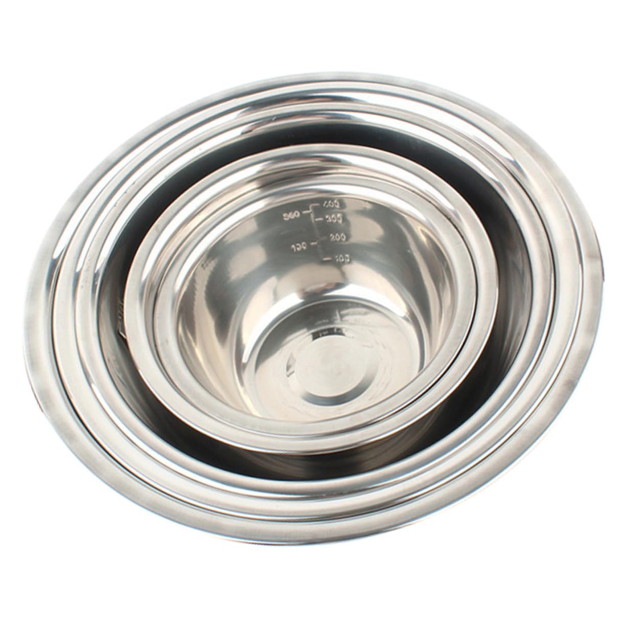 OFFSCH Camping Bowl Set 5pc Stainless Steel Bowls Outdoor Cookware for Hiking Bbq Outdoor Activities