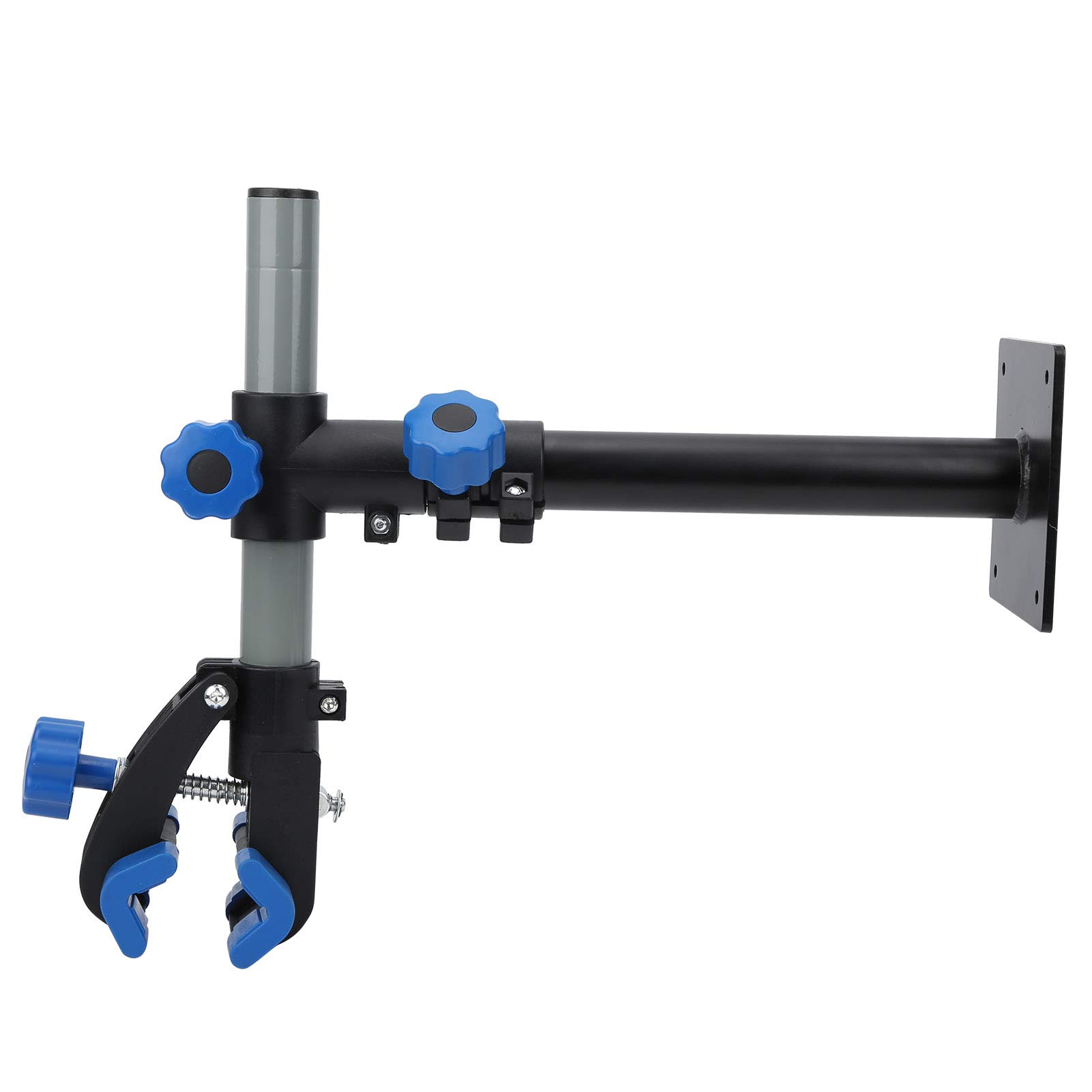 Cavalletto per Riparazione Bici Morsetto Regolabile per Montaggio a Parete per la Manutenzione della Bicicletta a Casa con Rotazione a 360° in ABS e Acciaio Al Carbonio