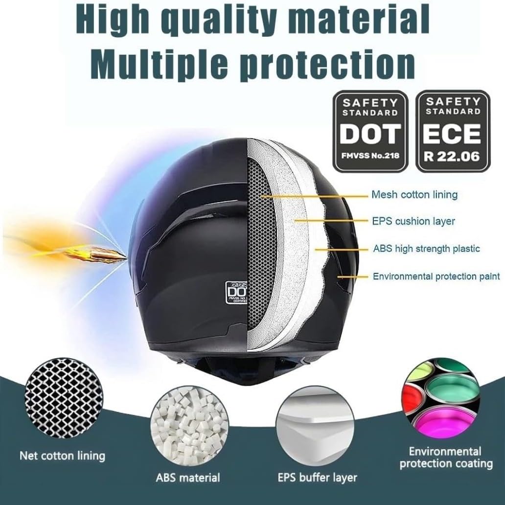 Casco de Moto Modular con Bluetooth Slot Integrado, ECE Homologado Casco Integrales Moto Jet Scooter para Mujer Hombre Adultos,con Doble Visera