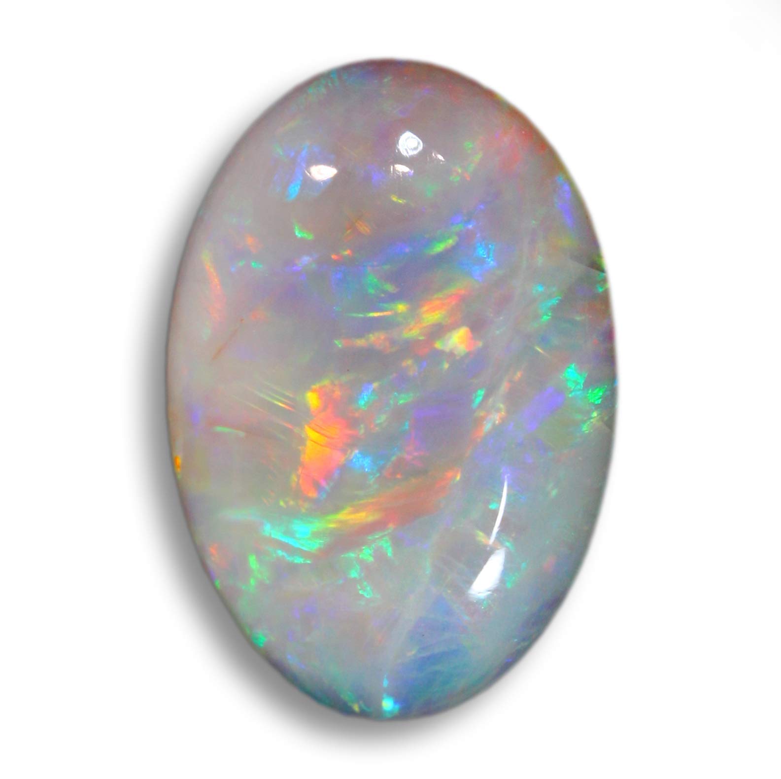 6.25 Ratti 5.00 Carat Opal Stone Certified Natural White Oval Shape Astrological Australian Opal Loose Gemstone-image-22