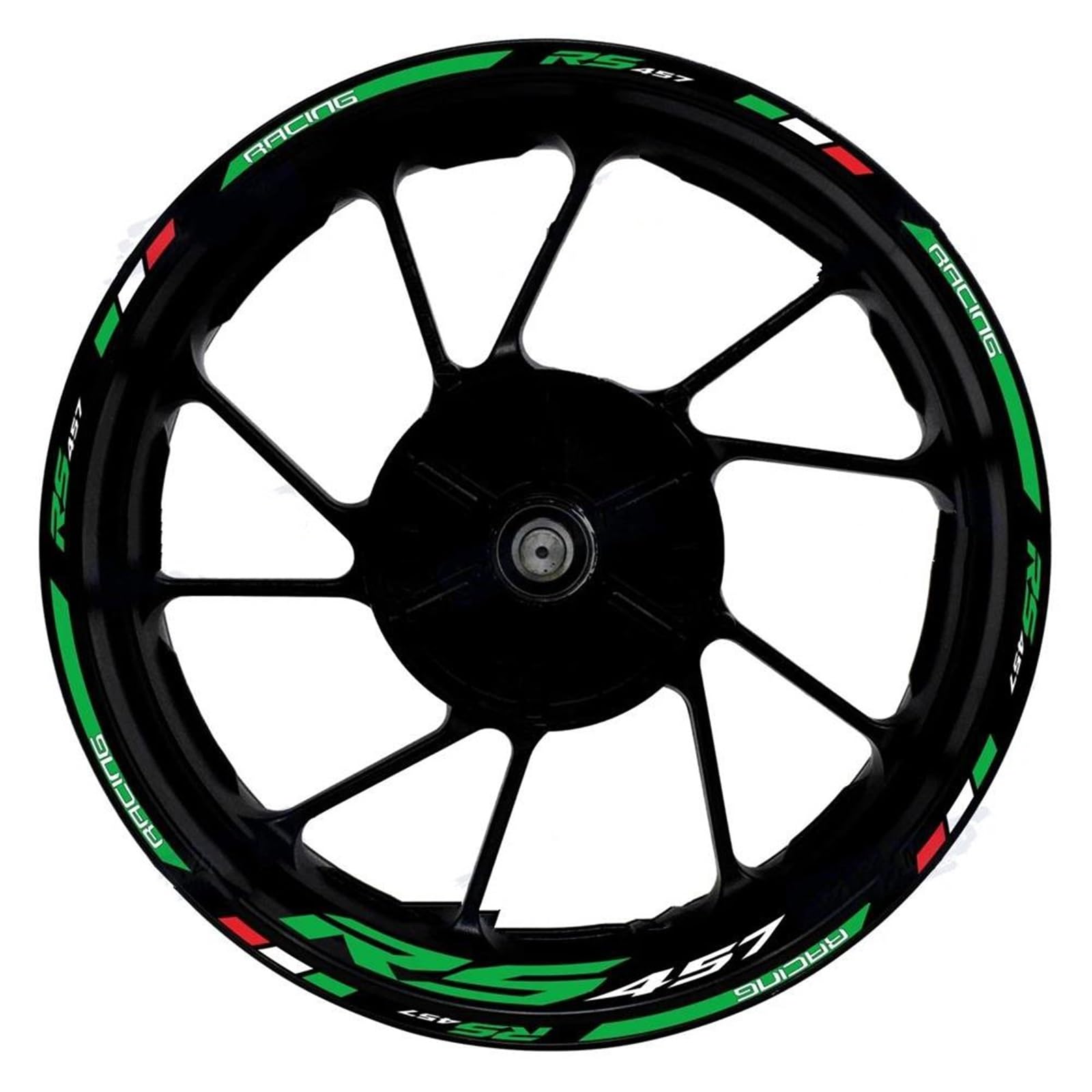 Motorrad-Rad-Aufkleber Wasserdicht 17 Zoll Felgenband Für RS457 RS 457(Style 17)