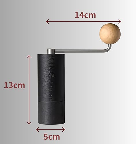 Miniatura 2 de Famoso KOL recomendado molinillo de café manual ligero KINGrinder P2 para olla Moka, prensa francesa, goteo con consistencia de montaje, molino