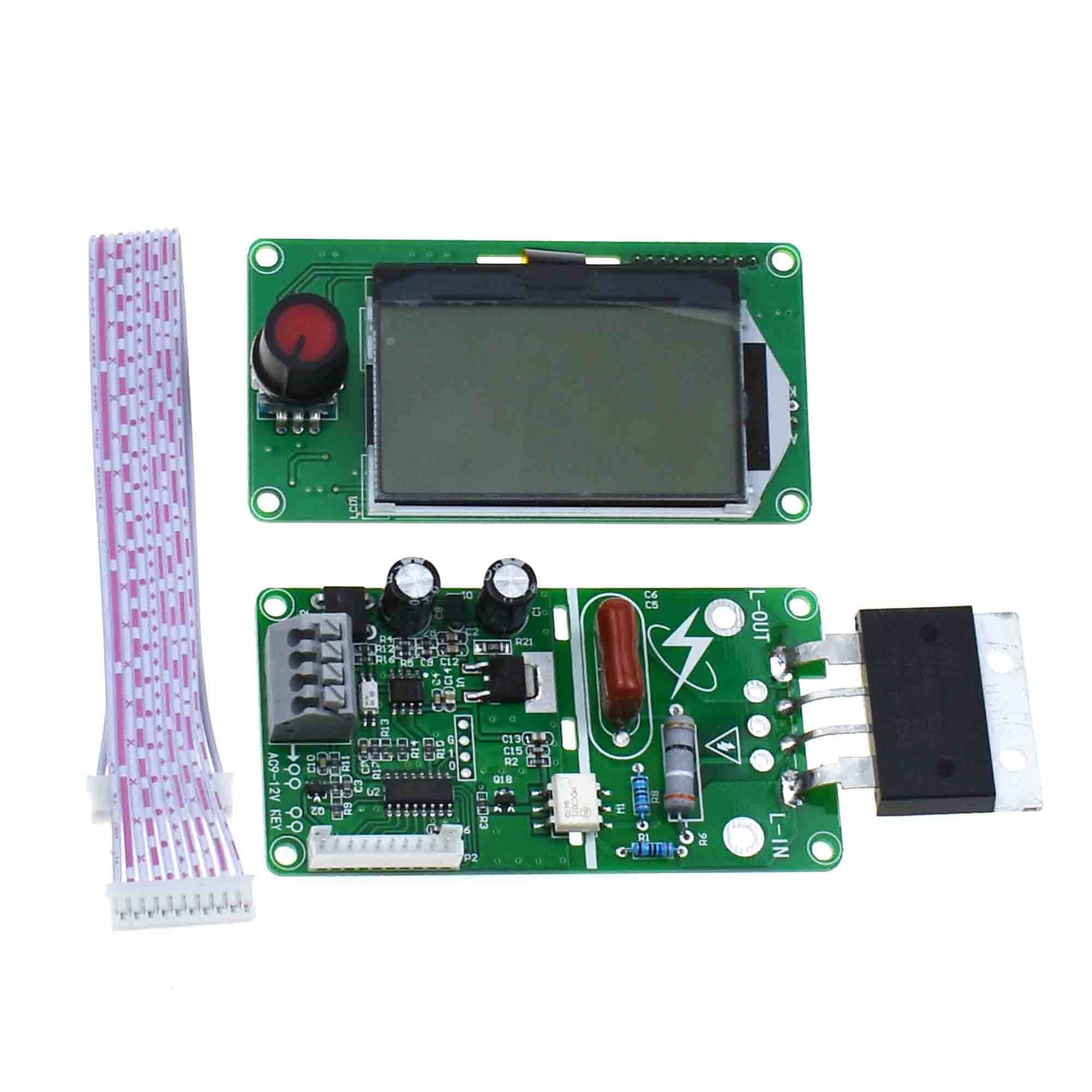40A 100A Digital Double Pulse Encoder Spot Welder Welding Transformer Controller Board with LCD Display (100A)