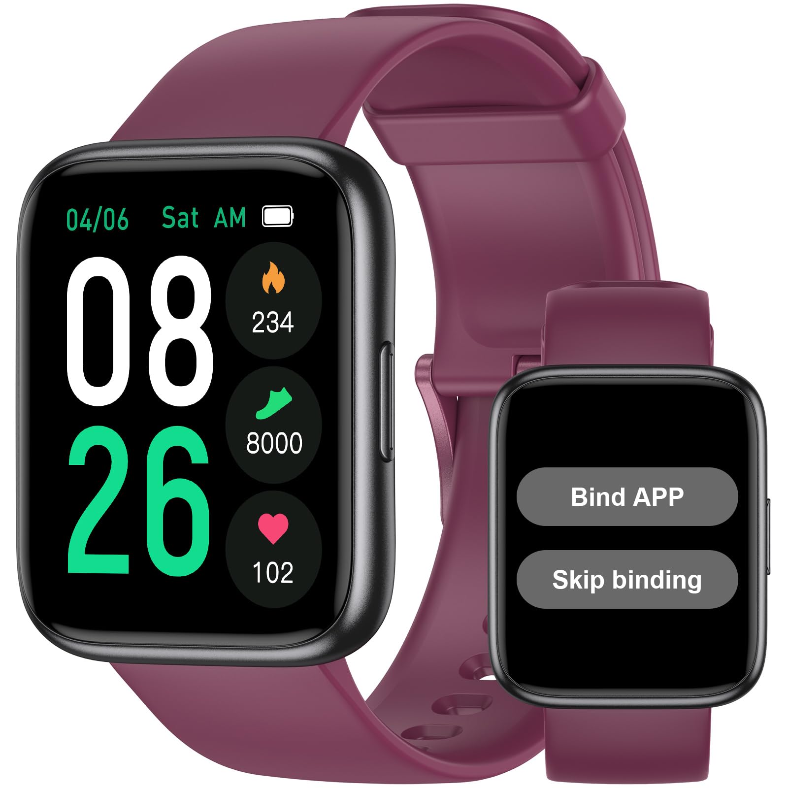 Pautios Pedometer Watch Senior Friendly
