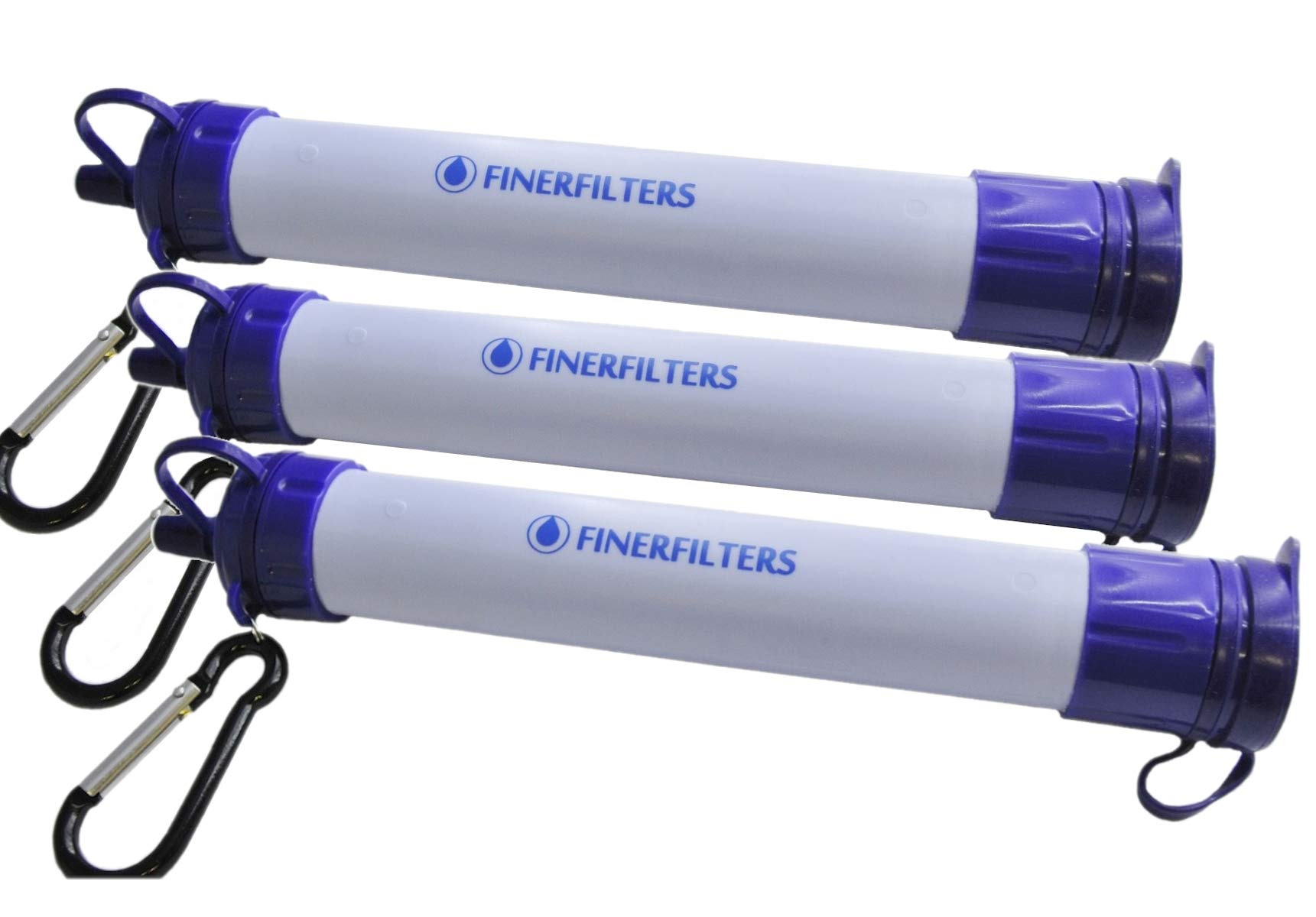 Paille de filtre à eau portable personnelle - La membrane filtrante de 0,01 micron fournit une purification microbiologique de l'eau, idéale pour le camping et la randonnée, etc. (3 - charbon actif)