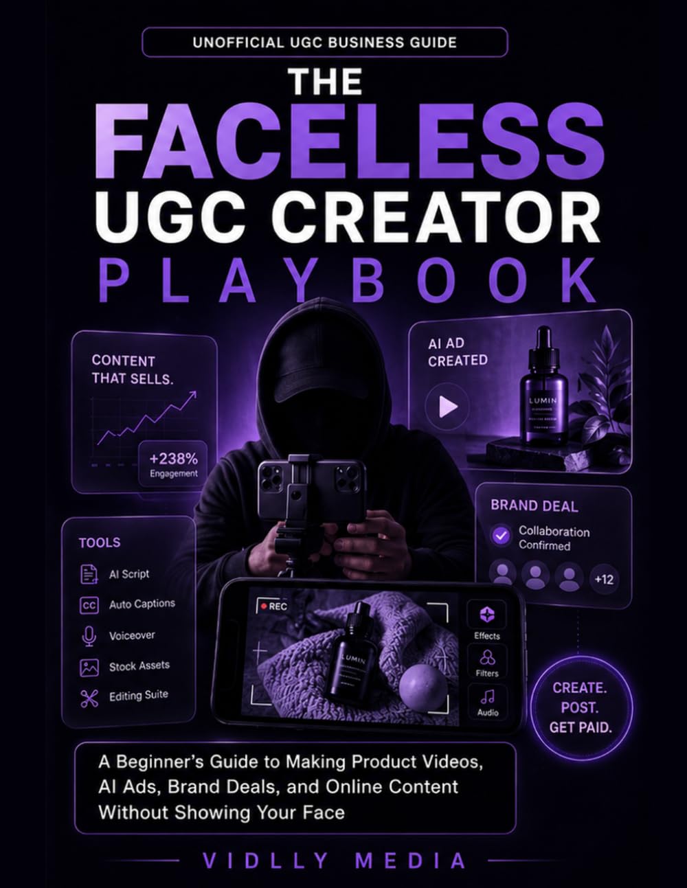 The Faceless UGC Creator Playbook: A Beginner's Guide to Making Product Videos, AI Ads, Brand Deals, and Online Content Without Showing Your Face