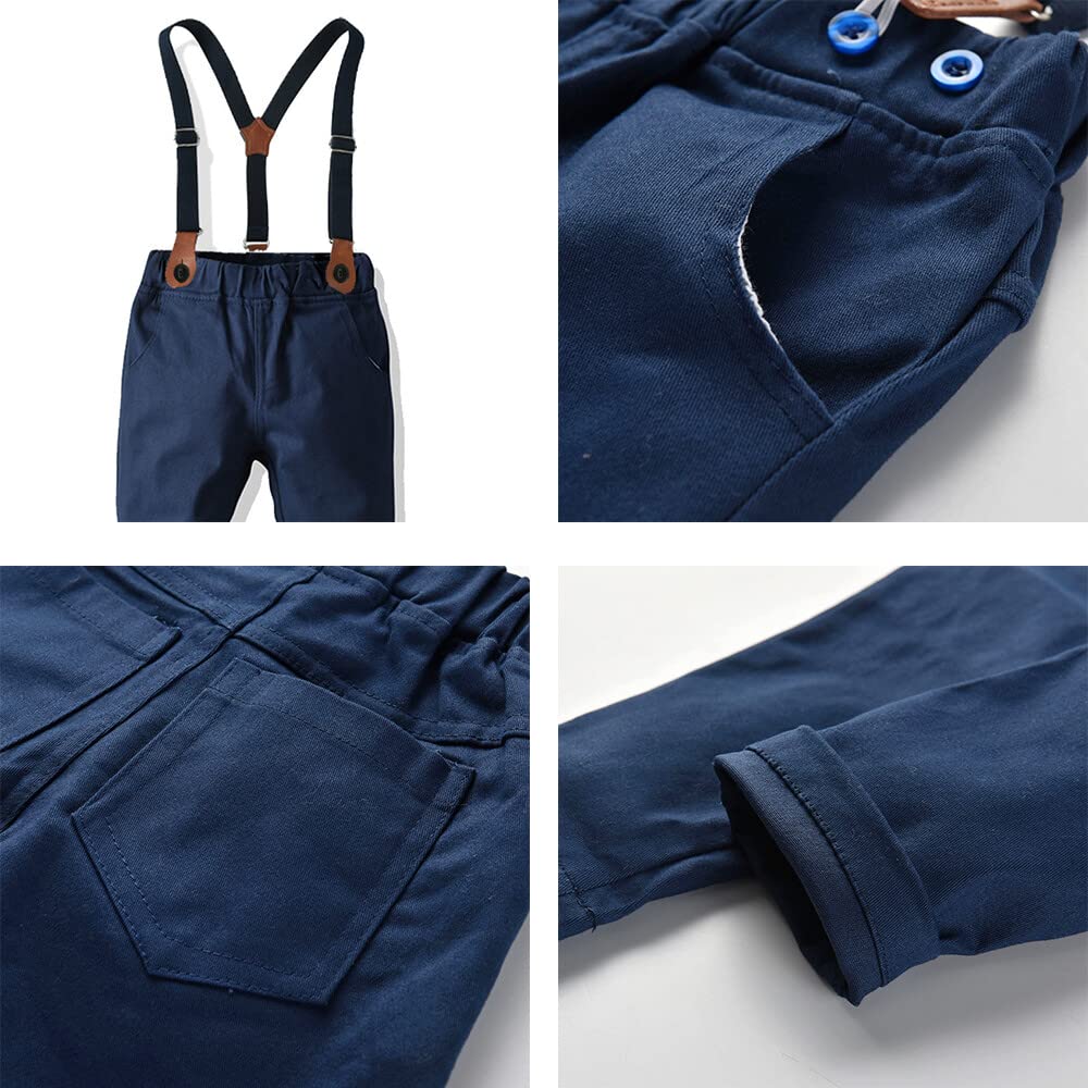 Gajaous Baby Jungen Taufanzug Gentleman Bekleidungssets Kleinkind Jungen Langarm Krawatte Hochzeit Anzug für Frühling Herbst