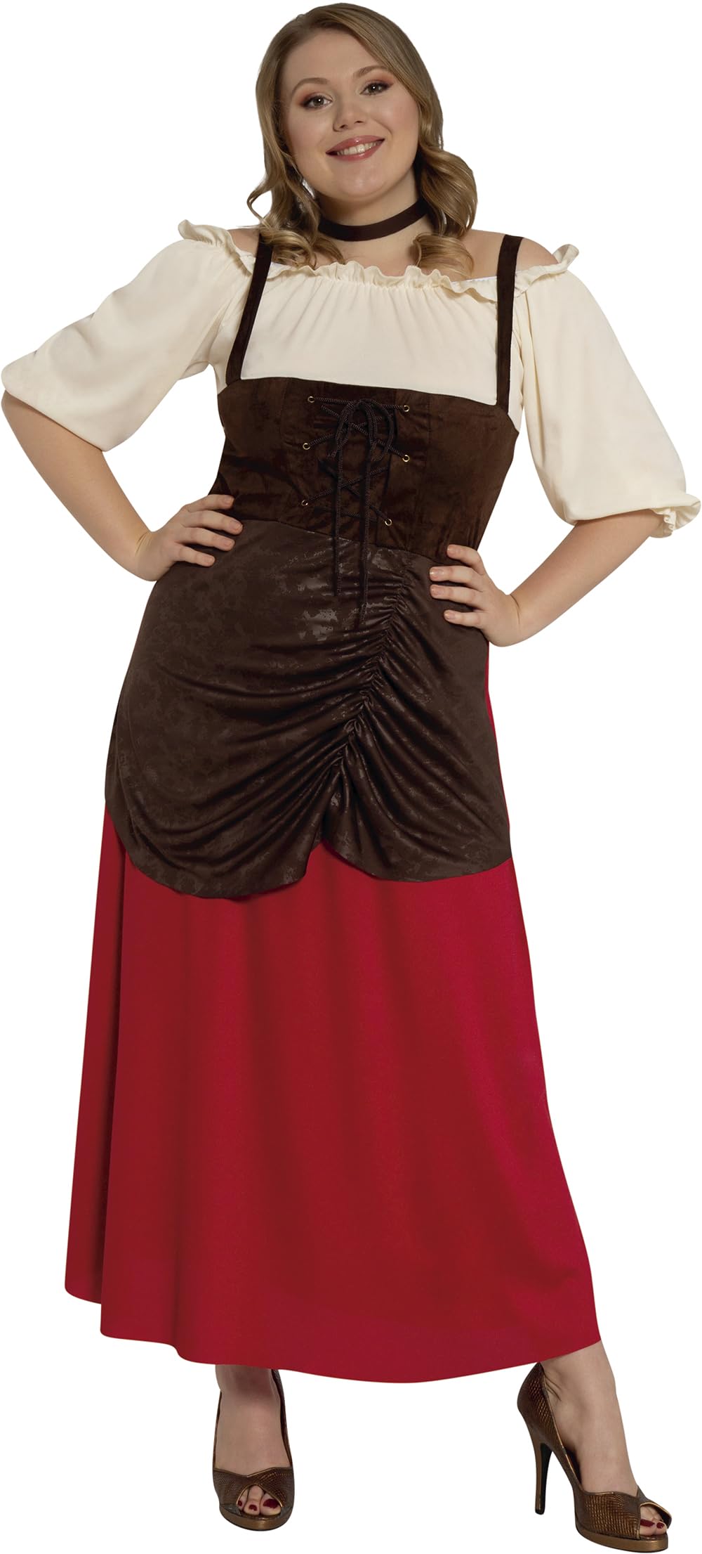 Fiestas Guirca Da Locandiera Medieval Popolana Pastorella Costume