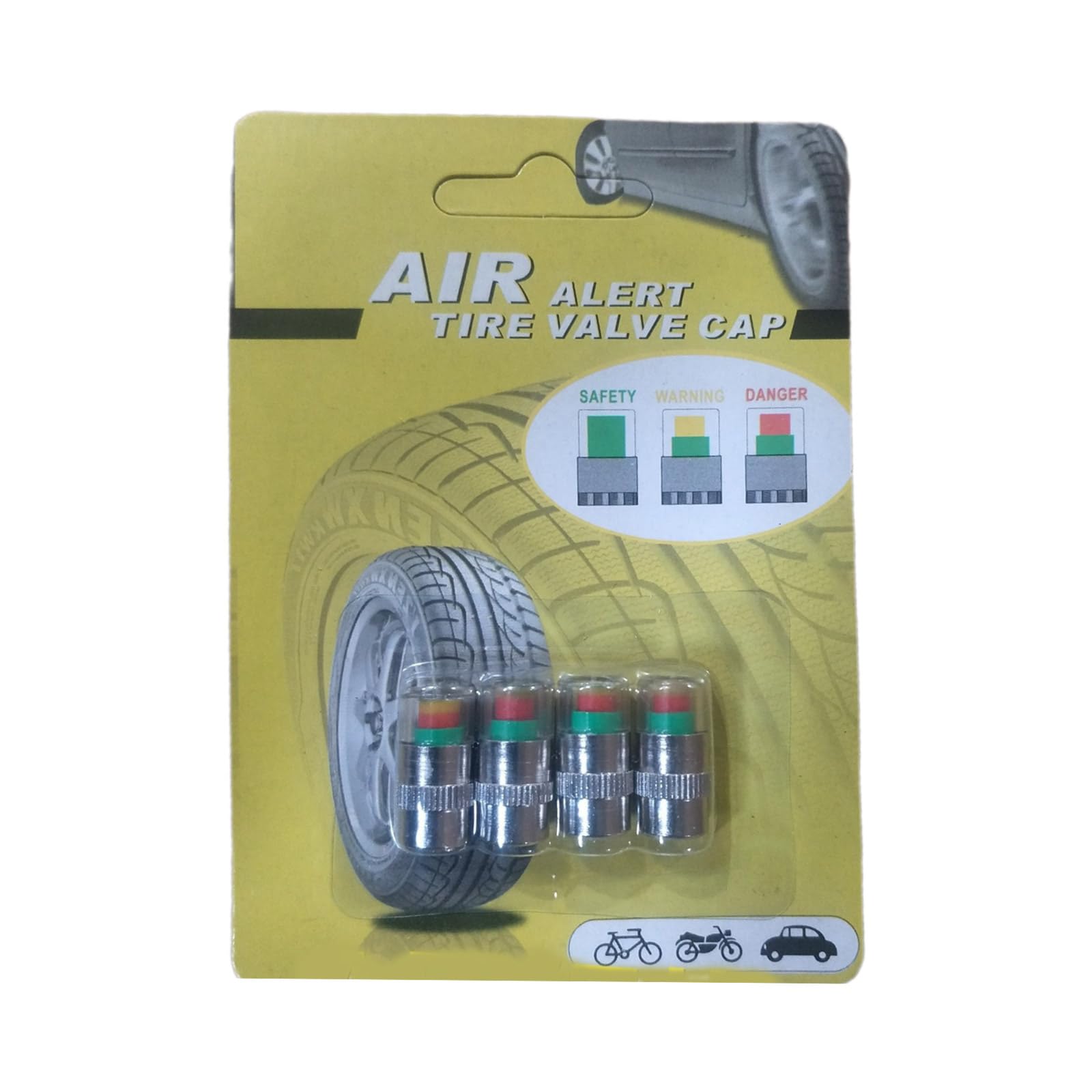 Maxtonser Vehicle Automotive Tire Pressure Gauge Indicators Alerts Caps Accurate Air Pressure Monitors Enhancing