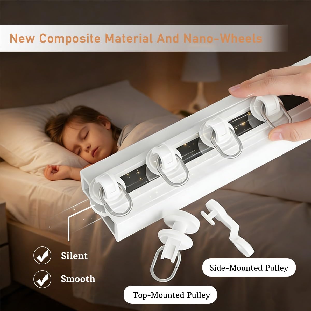 Separador autoadhesivo para techo o pared, 0,4 - 5 m de longitud, ideal para baños y montaje lateral (4,60 m)