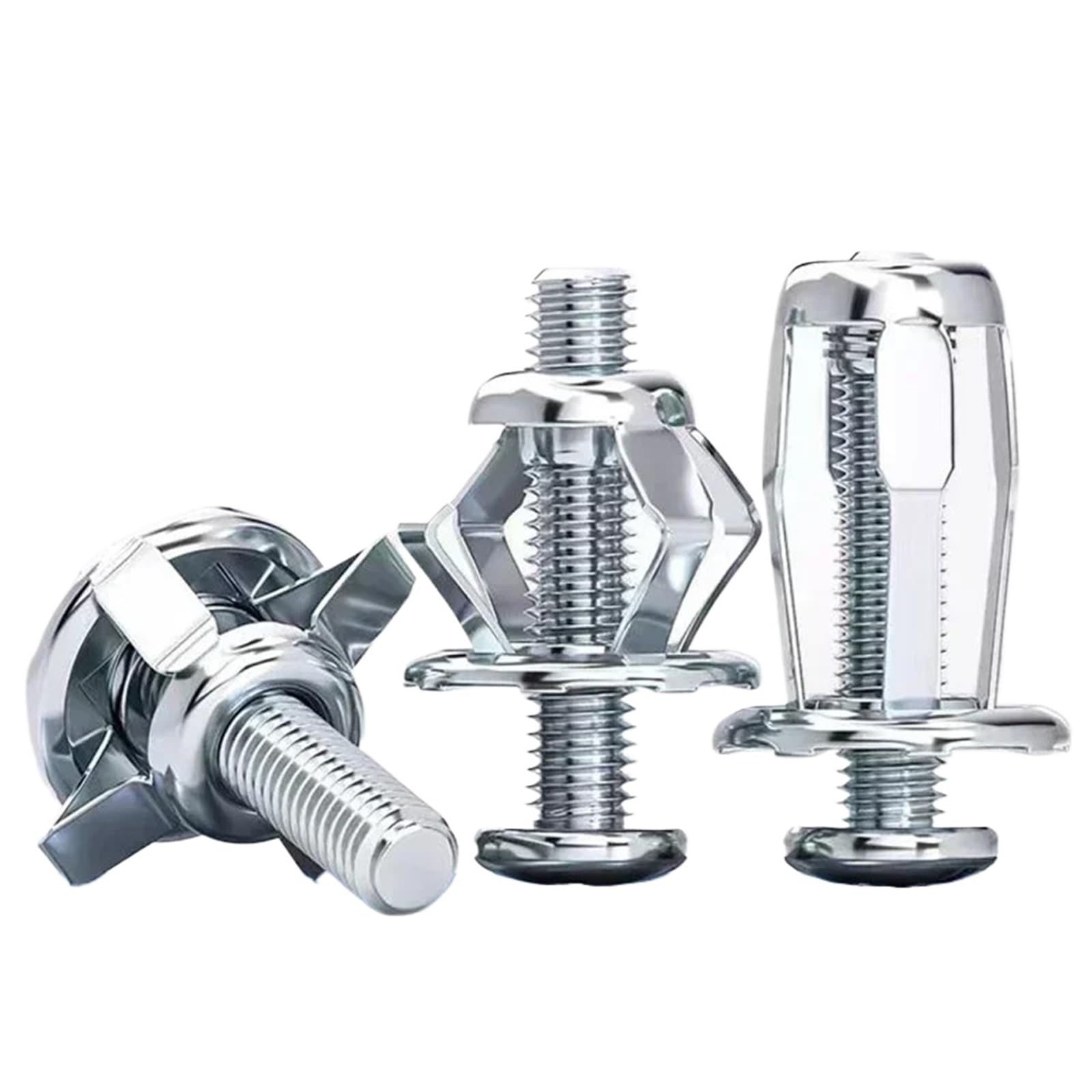 Dübel 10mm Jack Muttern Schrauben Erweiterung Blütenblatt Schraube Anker Stecker for Vorhang Klemme Niete Lock Bolzen Mutter Wand Befestigungen(50PCS-M6)