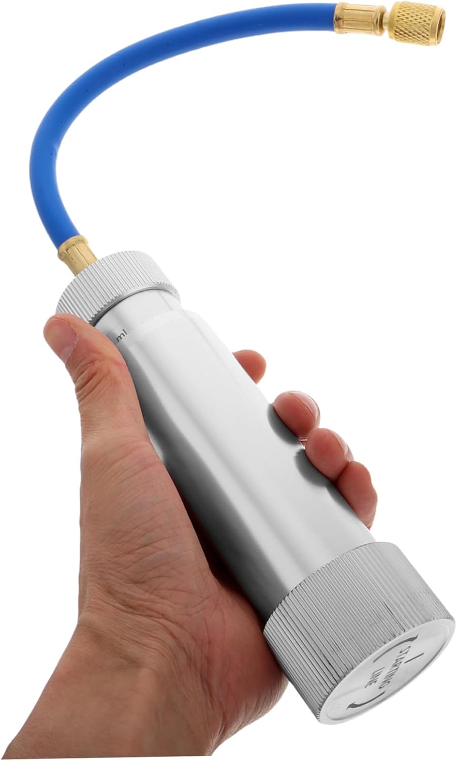 Alipis Automotive Air Conditioning Oil Dye Injector Tool Manual Screw in Design for Efficient Oil and Dye Injection Compatible with Charge Hose for Enhanced Cooling Performance