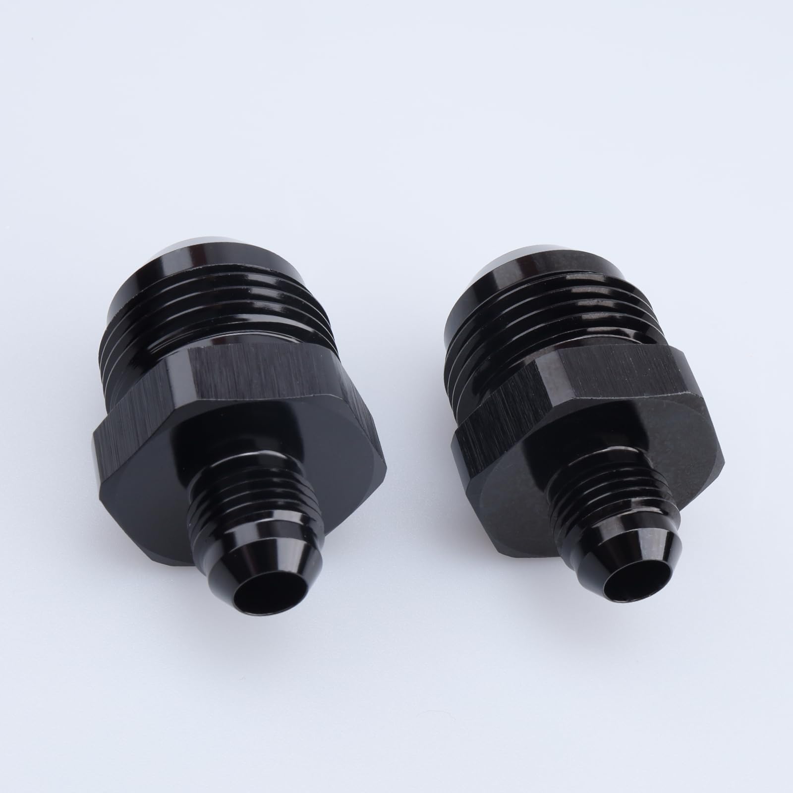 Podavelle 6AN Flare Cap Block Off Fitting - Black Anodized Aluminum, 9/16-18UNF