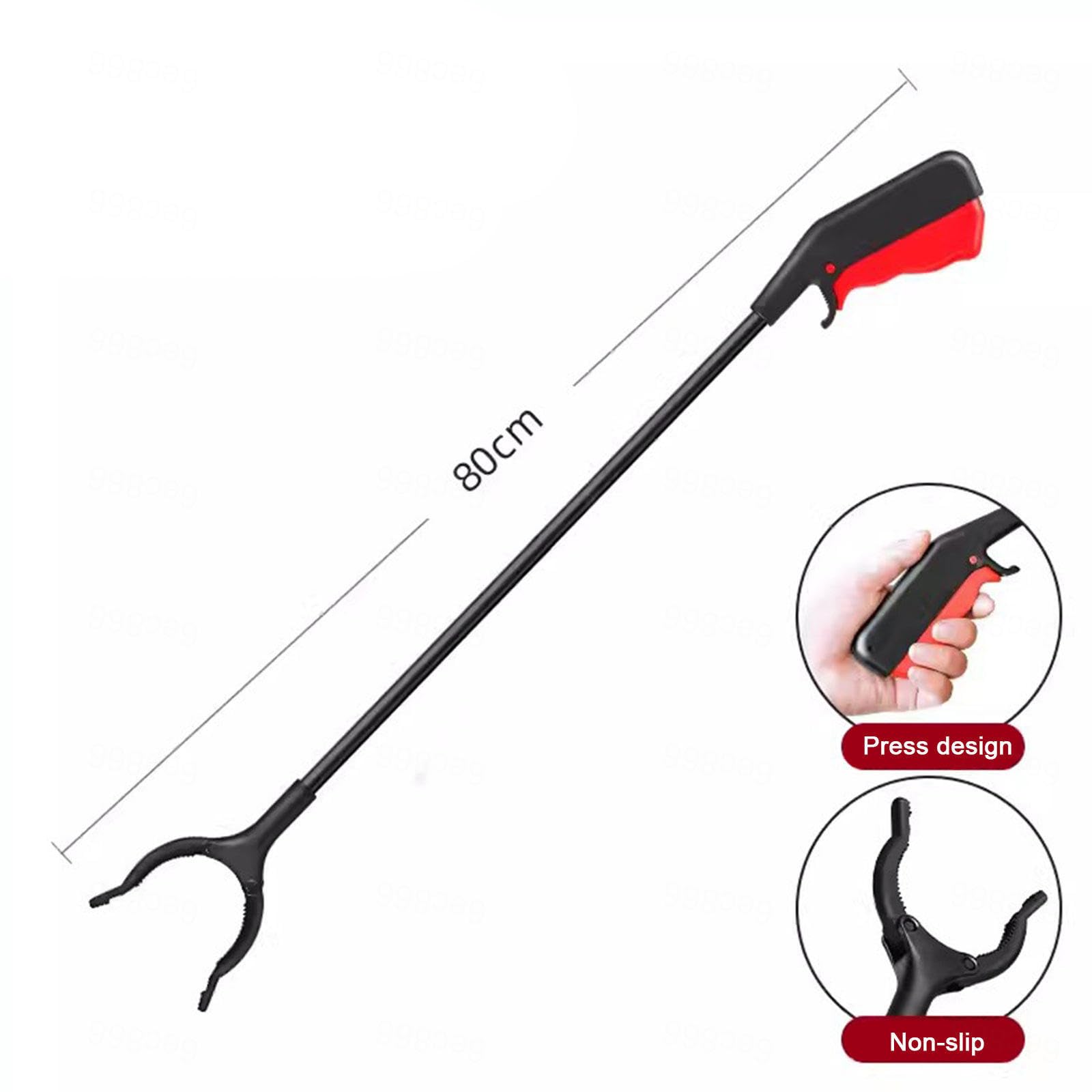AMNOOL Reacher Grabber Tool Pick Up Stick für ältere Menschen, Robustes Greifwerkzeug für Die Außenreinigung und Müllabfuhr, Armverlängerung, 2er-Pack,80cm