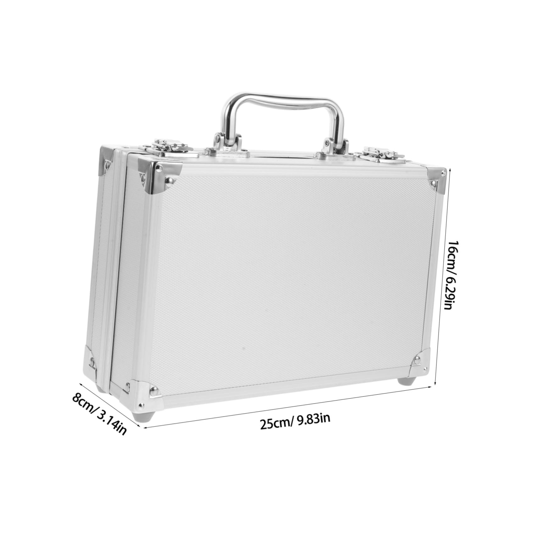 Valigetta Portatile in Lega di Alluminio Custodia Resistente e Leggera per Organizzazione Utensili e Accessori Piccoli per Lavoro e Trasporto