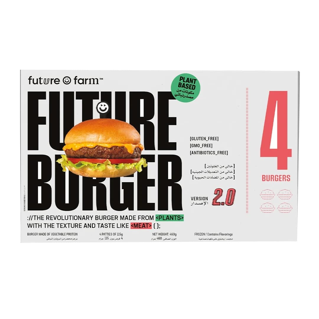 Future Farm Vegan Burger,Pack of 4 - 460g
