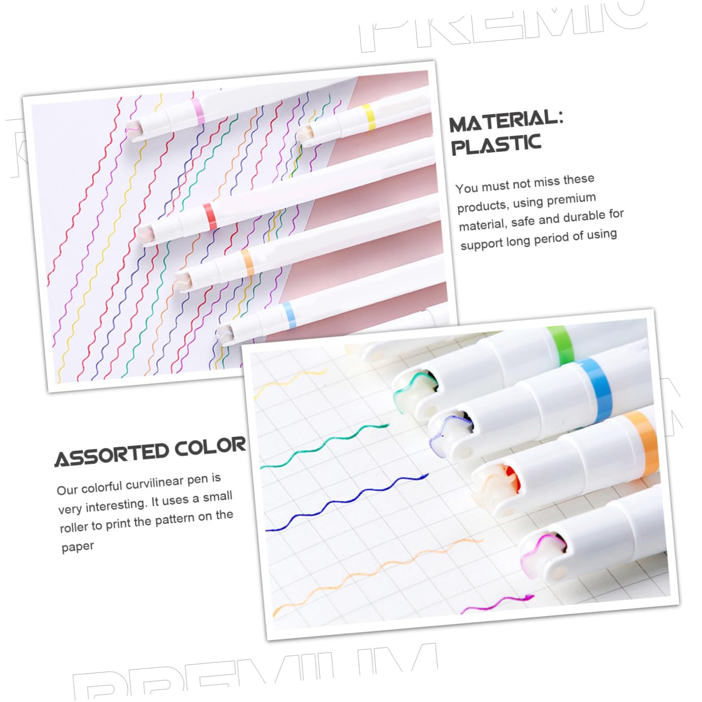 SHINEOFI 18 Stck. Roller-textmarker Textmarker Masse Punktmarkierungen Ästhetisch Pastell Marker Einziehbare Schulbedarf Farbstifte Tintenroller Plastik