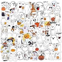 106PCS Halloween Ghost Stickers, Decorative Stickers for Travel Case, Laptop, Calendars, Scrapbook, Suitcase, Notebooks, Journal