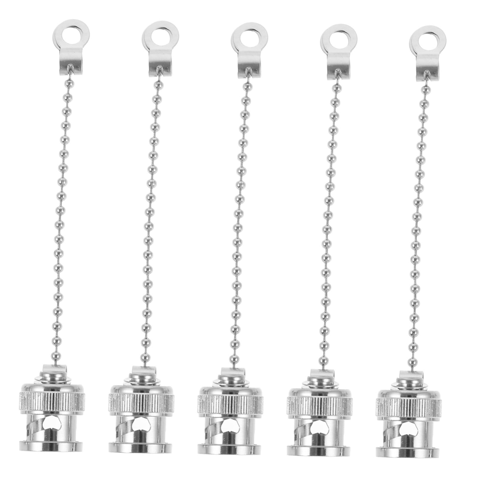 Alipis Connector Protective Caps Chain 5pcs Marine Connectors Dust Covers for M/f