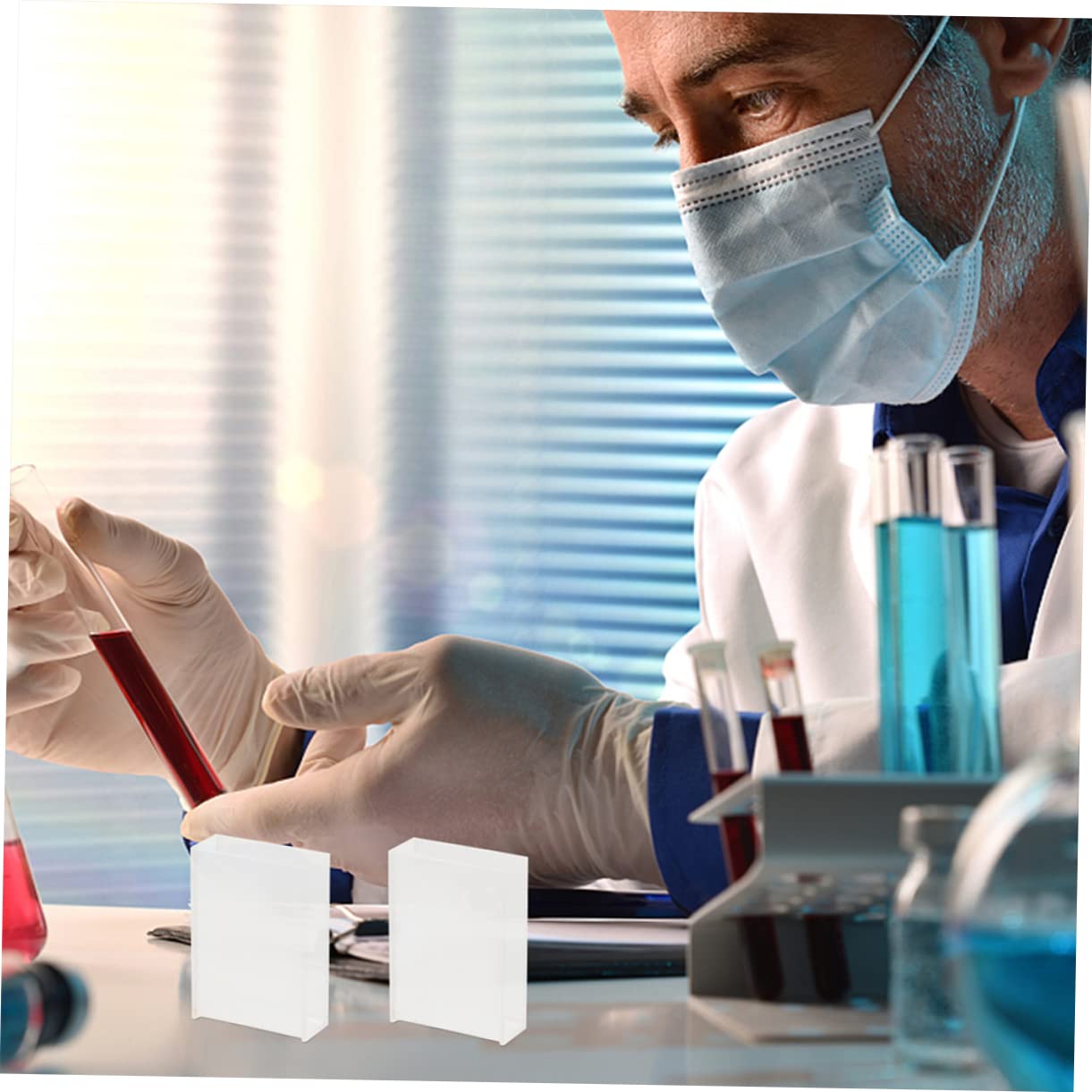 Cuvetta di Vetro Cuvetta di Laboratorio 50 Mm Lunghezza Percorso Strumento Cuvetta Per Esperimenti Cuvetta Ottica Per Spettrofotometria