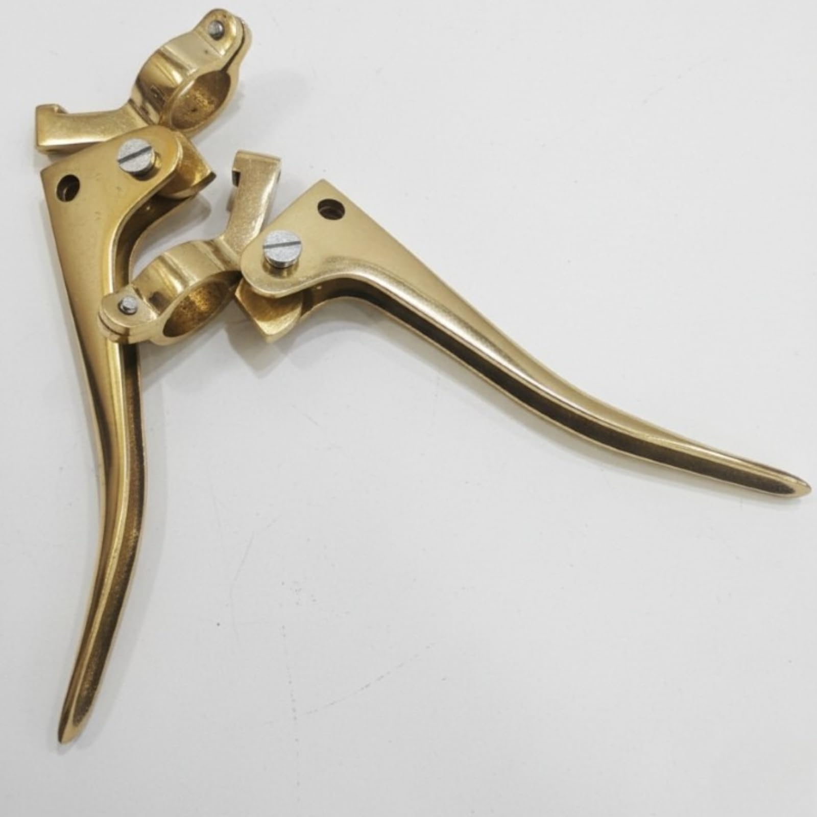 Premium Brass Bike Lever Yoke Set for Bike – Heavy Duty Clutch & Brake Lever Mount Assembly – Durable Rust-Resistant Motorcycle Handlebar Lever Holder – Classic Gold Finish-image-18