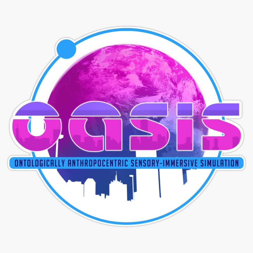 Oasis (Ready Player One) Sticker Sticker Decal Bumper Sticker Waterproof 5"