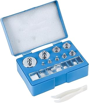 Namvo Precision Calibration Weights Platform Scale Balance Scale Weights Set 17 Pieces 211g 10mg-100g Laboratory Research Weights For Digital Jewelry Scales