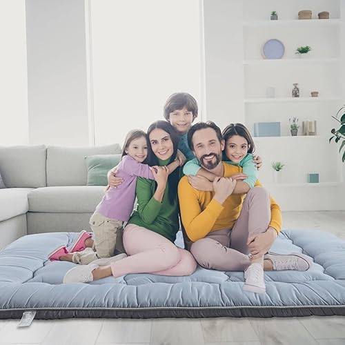 NeuType Colchón futón para dormir en el suelo para adultos niños adecuado para campamento viajes por carretera habitación de invitados colchón futón