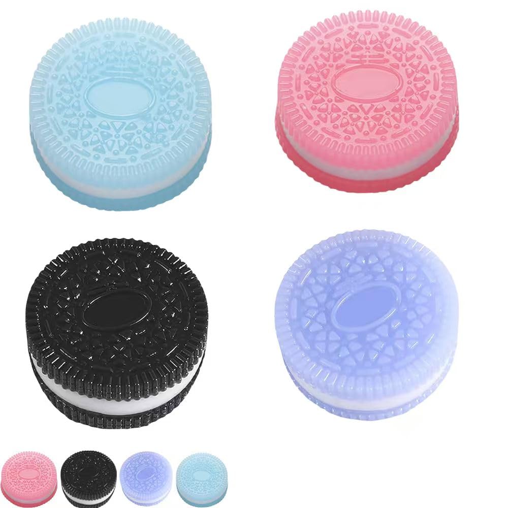 4PCS Taba Set - Realistic Biscuit Sensory for Adults, Non - Toxic TPR in Black/Pink/Blue/Purple