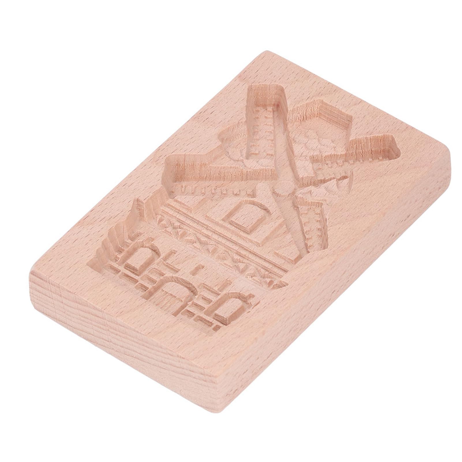 Keksausstecher, Keksformen aus Holz, Kekse, Buchenholz, wiederverwendbar, waschbar, Kekspresse, Stempel for Küche, Backen, Windmühle