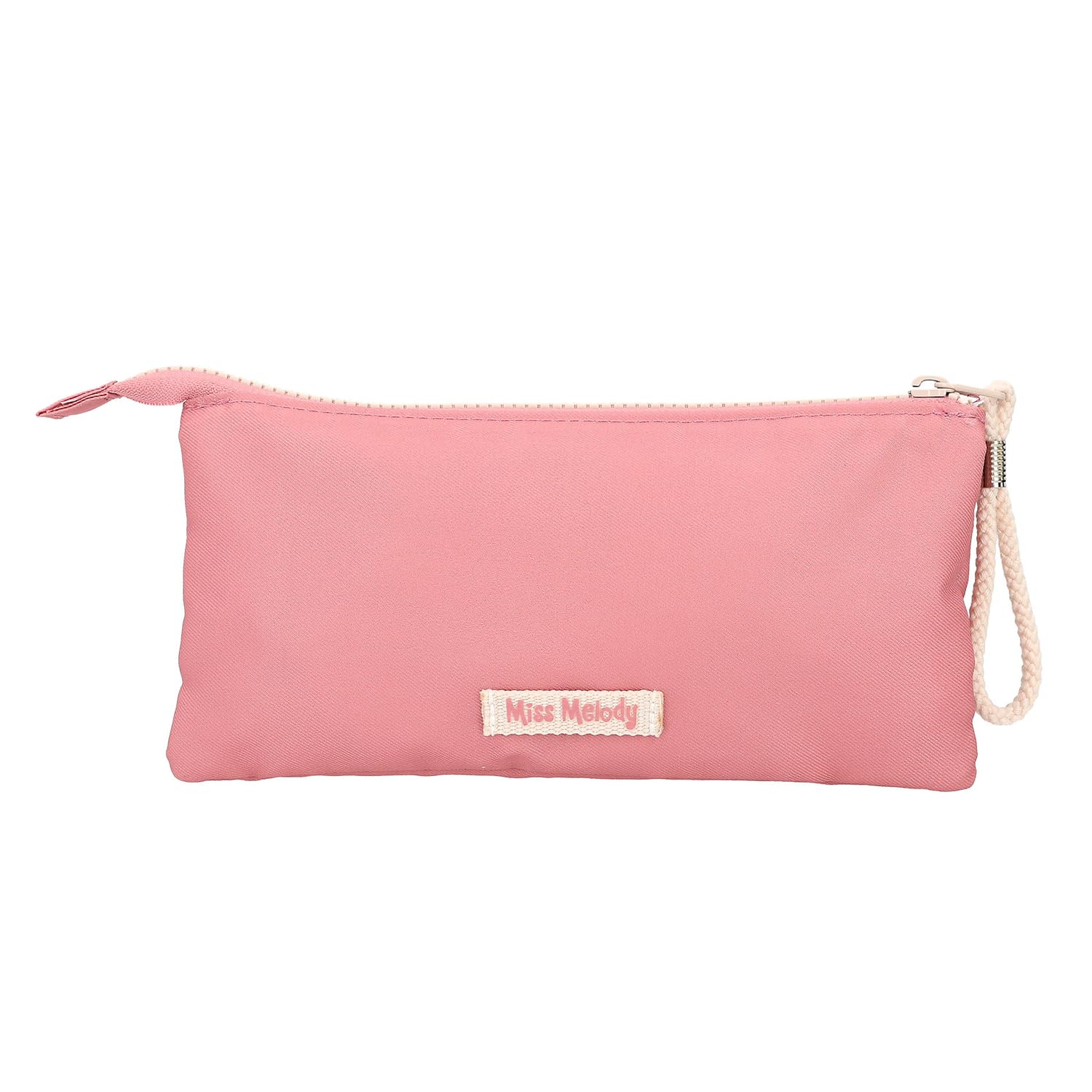 Depesche Miss Melody Flowers 12870 Fan Pencil Case with 3 Zip Compartments with Horse Motif and Dog Pendant - Image 2