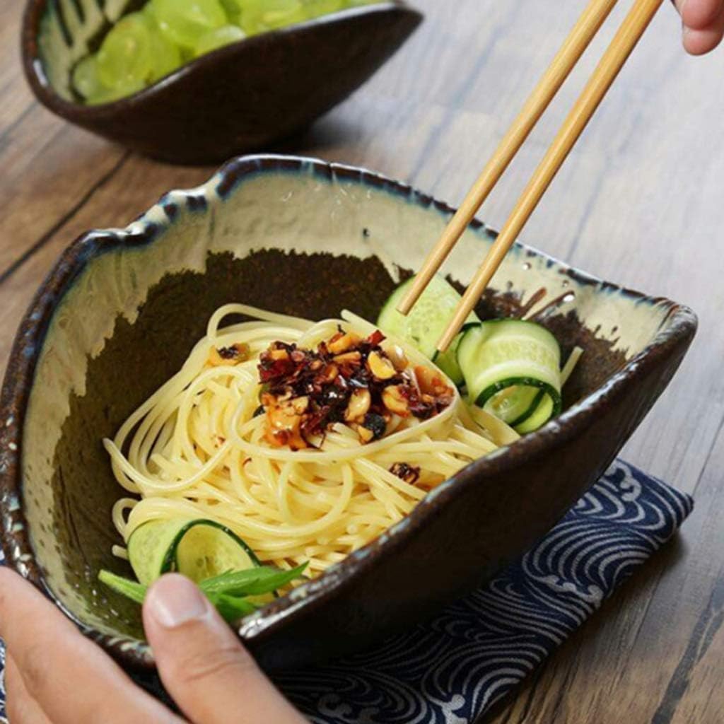 Personalized Home Instant Noodle Bowl Vegetable Rice Ceramic Tableware Oblique Mouth image 4