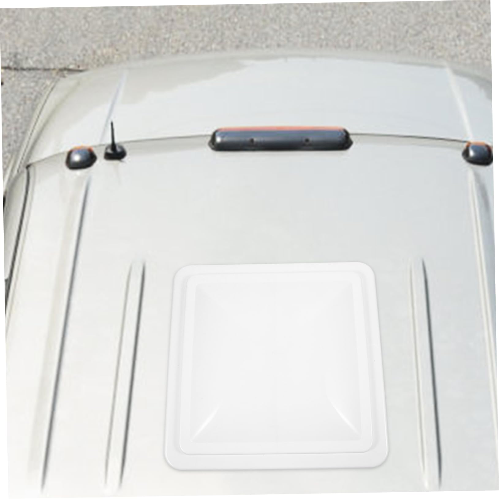 ULTECHNOVO Copertura per Ventilazione Finestra Camper Bianca in Plastica 14x14 Pollici Isolamento e Protezione Adatta per Tetto e Bagno Rv