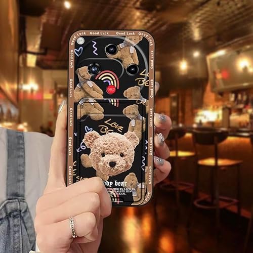 Phone Case Compatible with ZTE Nubia Focus2 5G, Card slot Full wrap Back Cover Cartoon Dirt-resistant Shockproof Silicone Design