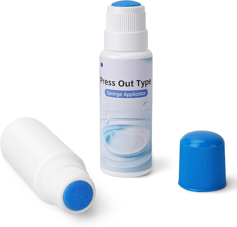 Frascos aplicadores reutilizáveis com ponta de esponja Generic, 50 mL, pacote com 2