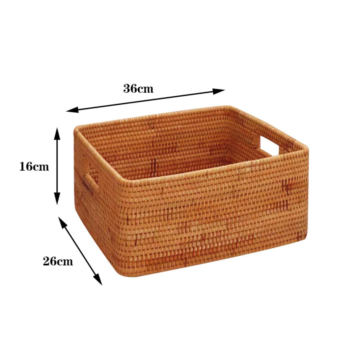 Amazon.co.jp: MJKQ9 収納バスケット ラタン製 38*28*32cm 大容量 収納