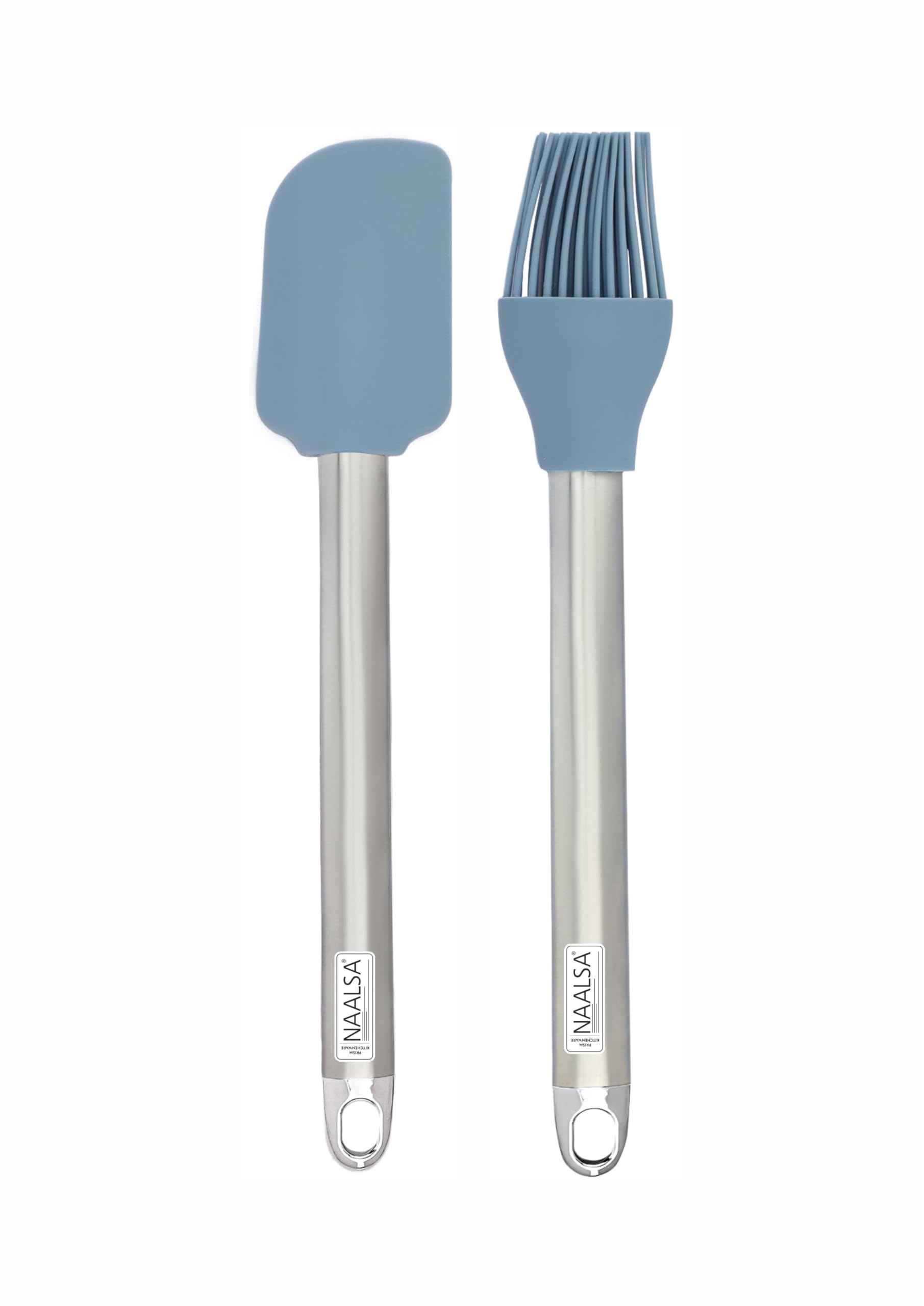 Mixwel 2Pc Set Silicone Spatula Scrapper and Silicone Oil Brush Pasty Brush Brushing sauces, Oils, Both with Steel Handle (2pc Combo)-image-37