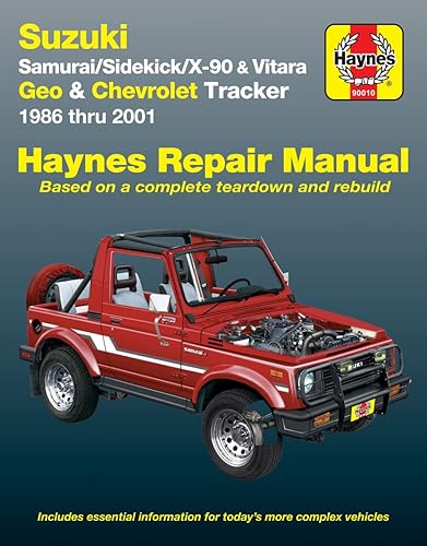 Haynes Manuals N. America, Inc. Suzuki Samurai, Sidekick, X90, and Vitara; Geo/Chevrolet Tracker (Haynes Repair Manuals)