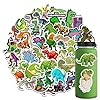 50 calcomanías de dinosaurio, lindas calcomanías de vinilo para laptop, lindas y divertidas calcomanías de vinilo impermeables para botella de agua, recompensa de vaso, álbum de recortes, tarjeta de