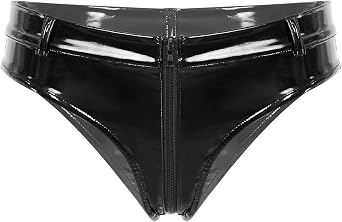 Womens Sexy Leather Wetlook High-Waisted Booty Shorts Hot Pants Night Party Clubwear