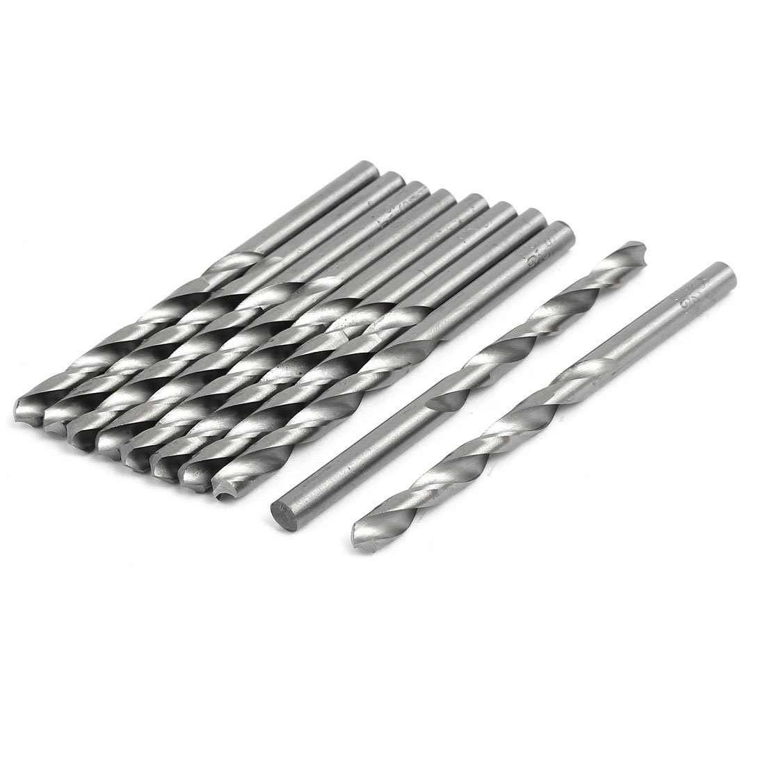 Aexit 6.2mm Dia Tool holder 100mm Long HSS Straight Round drill hole Twist Drill Bit Drilling Tool 10pcs Model:22as657qo178