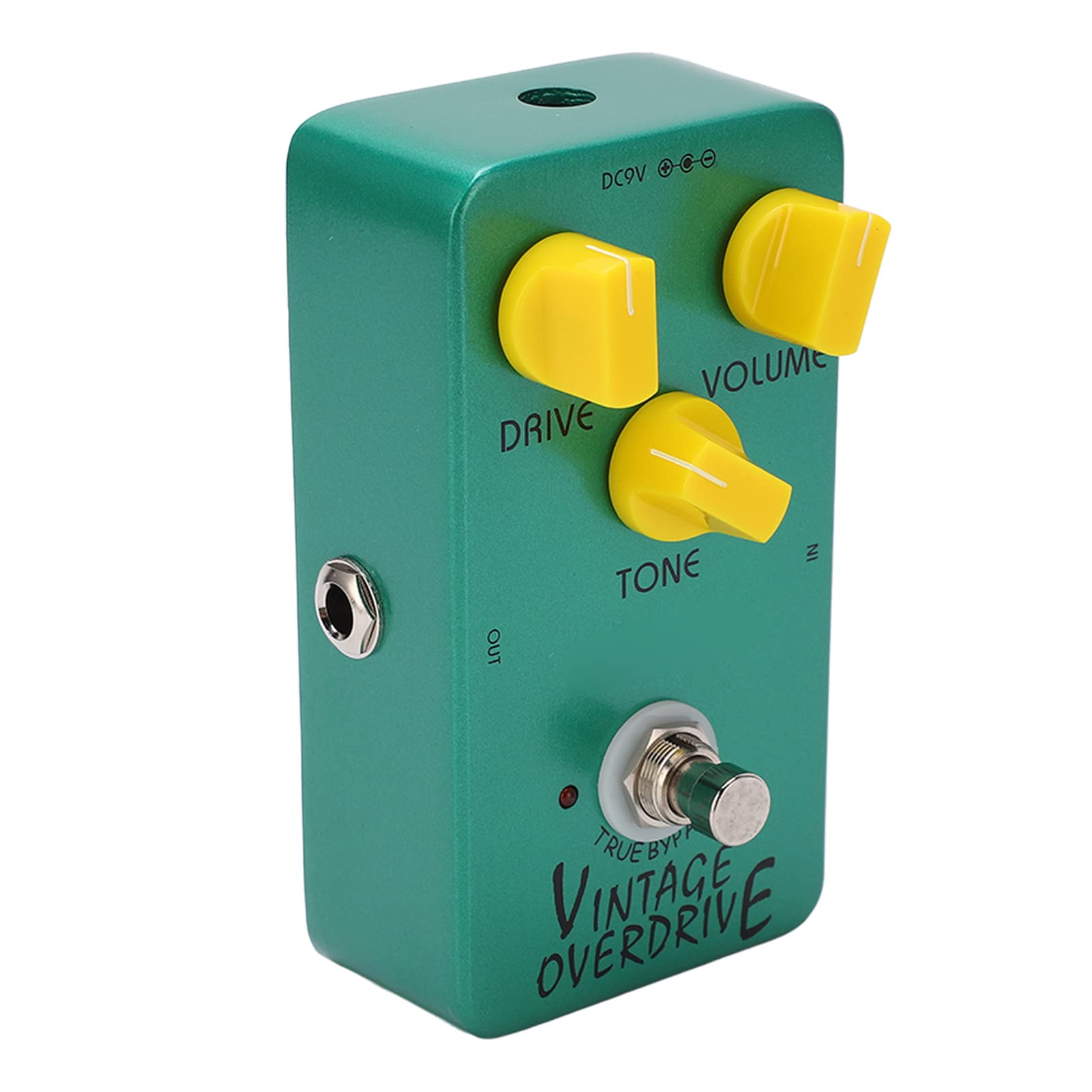 Pedał efektów ZenithAur Overdrive z klasycznym dźwiękiem Tube Scream, impedancją wyjściową 10 KΩ i obwodem True Bypass do konfiguracji gitary elektrycznej jako pedał vintage