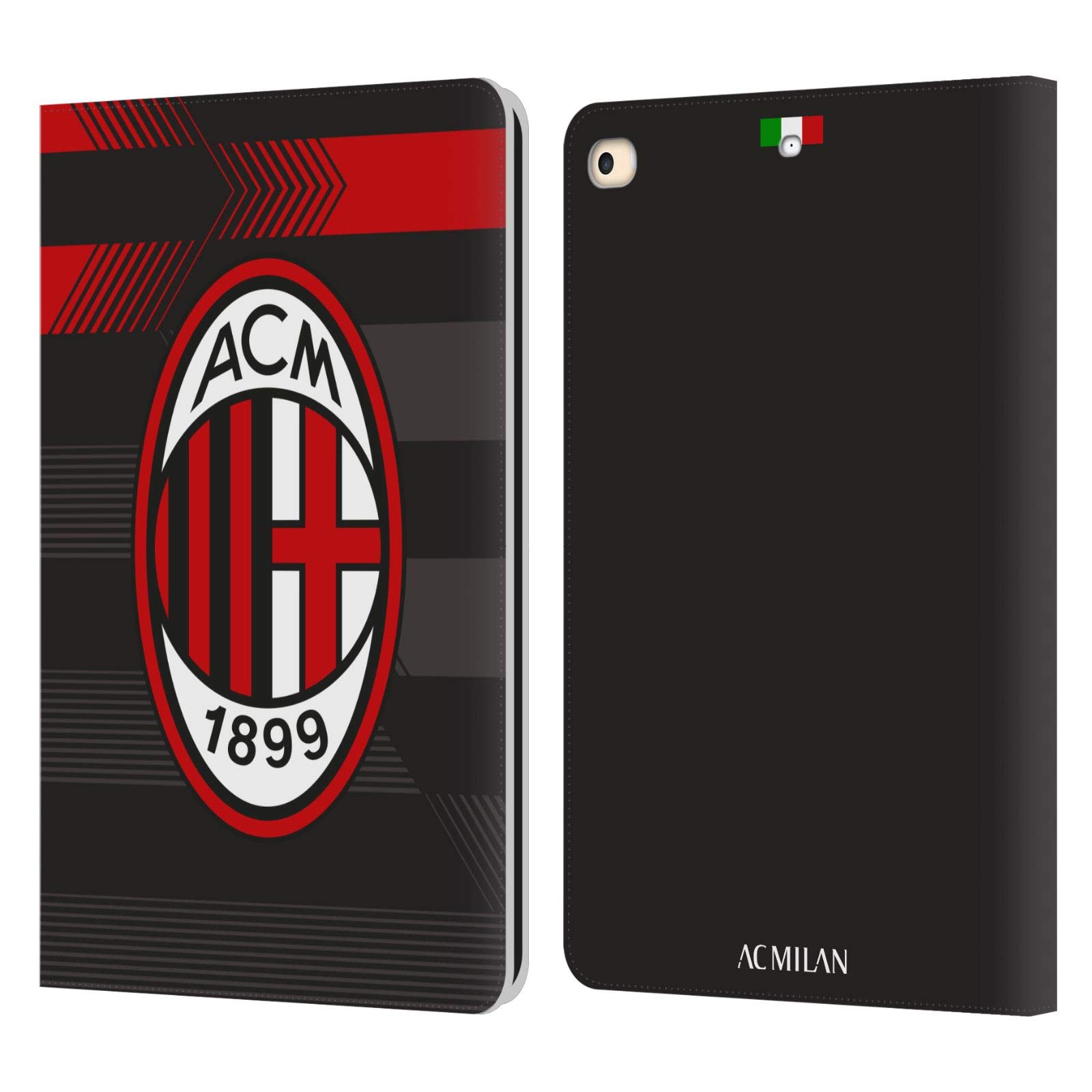 Carcasa tipo libro para iPad 9.7 con kit de cresta impreso del AC Milan 2017/18 7