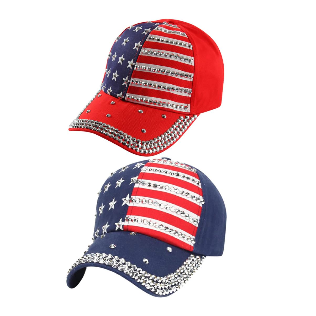 Sombrero De La Americana Sombrero De Sol para Mujer Tapas De Diamantes De Imitación Women Sombreros De Mezclilla para Mujer para Mujeres Paño