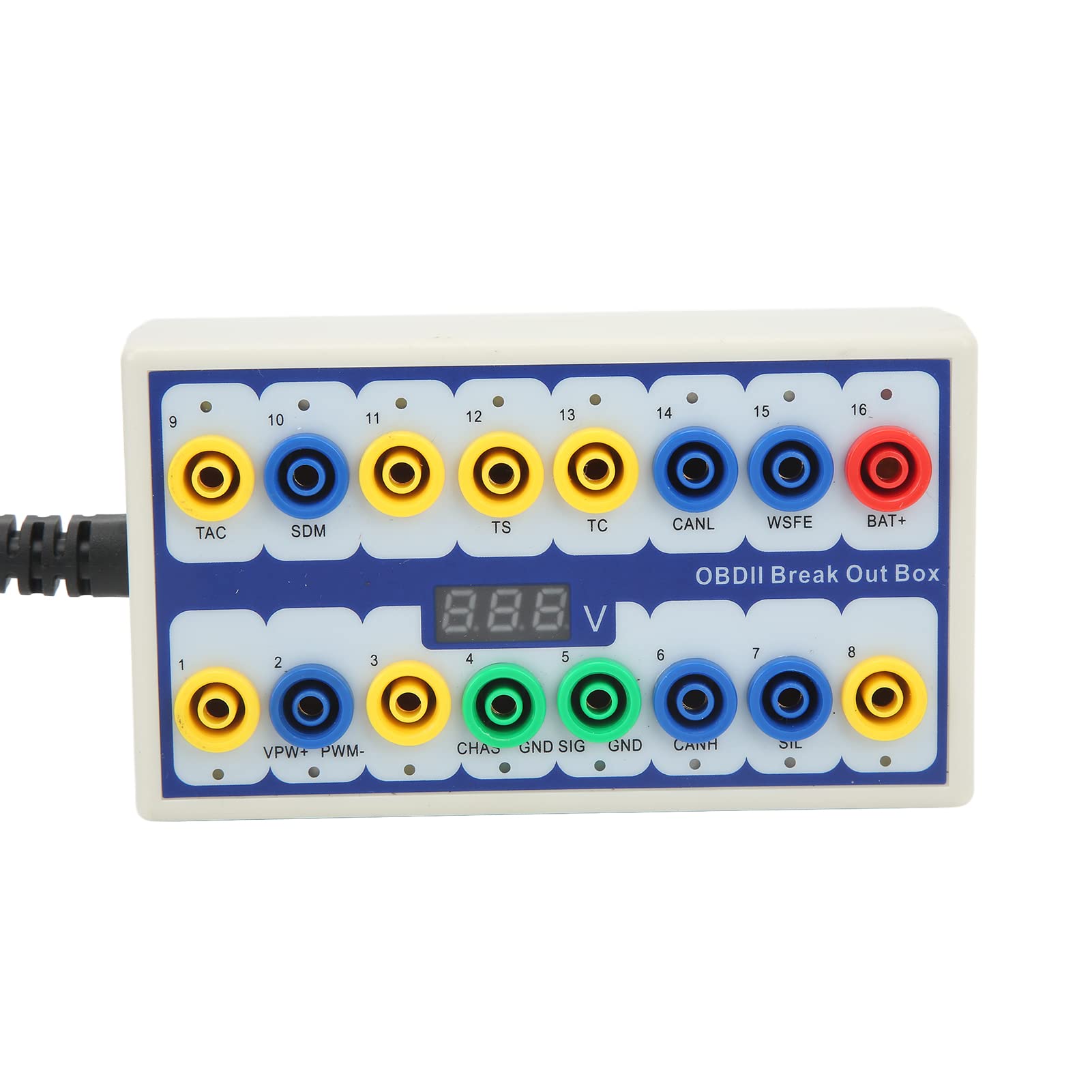 Rilevatore di Pinout Ad Alte Prestazioni per Diagnosi Auto Cavo Maschio 45 Cm Cavo Femmina 44 Cm Lunghezza Totale 56,5 Cm Scatola 14x8x4 Cm