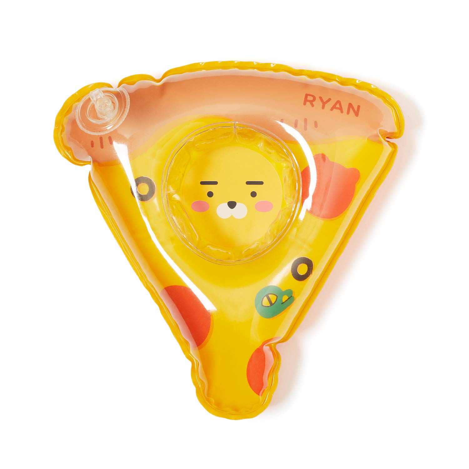 Kakao Friendsofficial Pizza Ryan Inflatable Pool Cup Holder